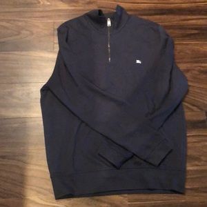 Burberry Navy Blue 1/2 zip sweatshirt Men’s XL